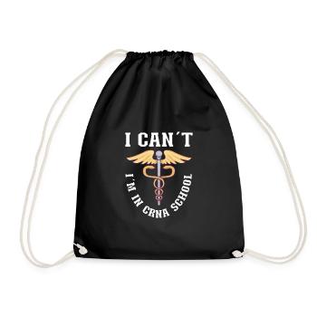 Nurse Nursing Clinic Paramedic - Drawstring Bag - black - Front