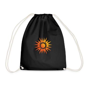 Tarot Sun Sun Summer Family Holidays on the Beach - Drawstring Bag - black - Front