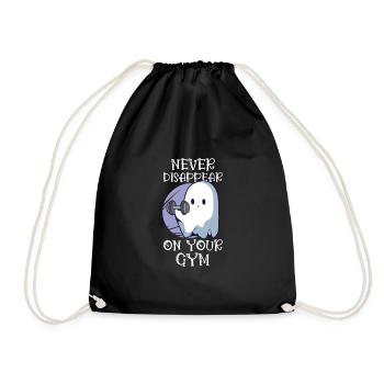 Bodybuilding Powerlifting Weightlifting Fitness - Drawstring Bag - black - Front