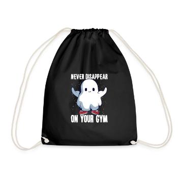 Bodybuilding Powerlifting Weightlifting Fitness - Drawstring Bag - black - Front