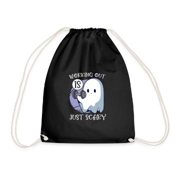 Bodybuilding Powerlifting Weightlifting Fitness - Drawstring Bag - black - Front