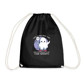 Bodybuilding Powerlifting Weightlifting Fitness - Drawstring Bag - black - Front