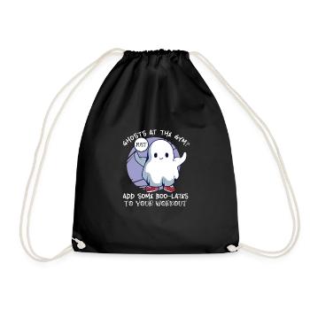 Bodybuilding Powerlifting Weightlifting Fitness - Drawstring Bag - black - Front