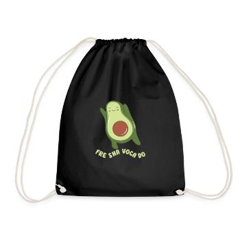 funny Avocado avocado pun avocado lover - Turnbeutel - Schwarz - Vorne