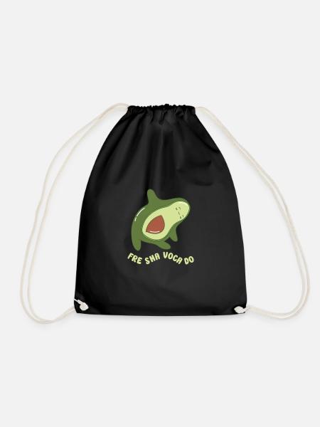 funny Avocado avocado pun avocado lover - Turnbeutel - Schwarz