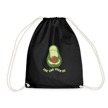 funny Avocado avocado pun avocado lover - Turnbeutel - Schwarz - Vorne