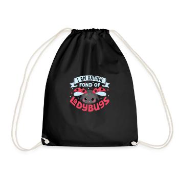 Ladybug Ladybug Entomology Insects - Drawstring Bag - black - Front