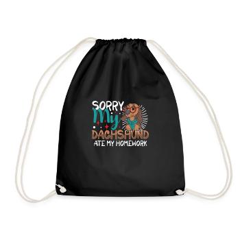 chien teckel animal de compagnie chien amant chiot teckel chien - Sac de sport léger - noir - Devant