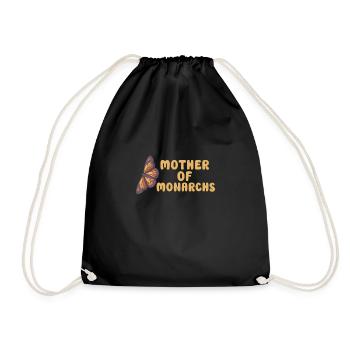 Insect Butterfly Monarch Monarch Habitat - Drawstring Bag - black - Front