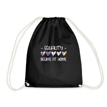 Cadeau de chemise LGBTQ+ Mois LGBT - Sac de sport léger - noir - Devant