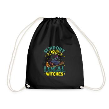 Sorcière Occulte Gothique Sombre Satanique Impie - Sac de sport léger - noir - Devant
