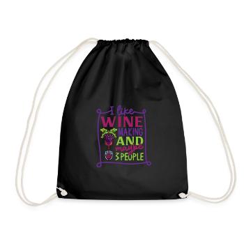 Wine making Wine Maker Wine Lover Wine Fan - Turnbeutel - Schwarz - Vorne