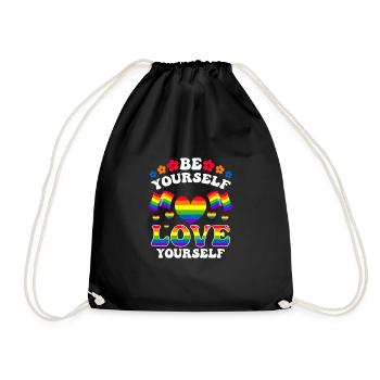 Cadeau de chemise LGBTQ+ Mois LGBT - Sac de sport léger - noir - Devant