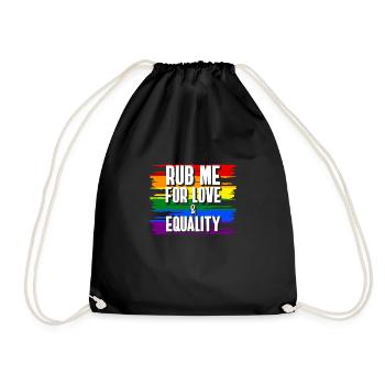 Cadeau de chemise LGBTQ+ Mois LGBT - Sac de sport léger - noir - Devant