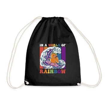 Cadeau de chemise LGBTQ+ Mois LGBT - Sac de sport léger - noir - Devant
