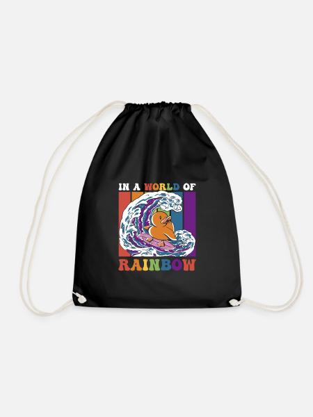 LGBTQ + Shirt Geschenk LGBT Month - Turnbeutel - Schwarz