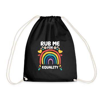 Cadeau de chemise LGBTQ+ Mois LGBT - Sac de sport léger - noir - Devant