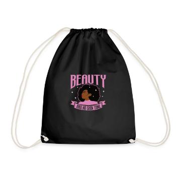 Afro Black Girl Pride Afro Girl Afrocentric - Drawstring Bag - black - Front