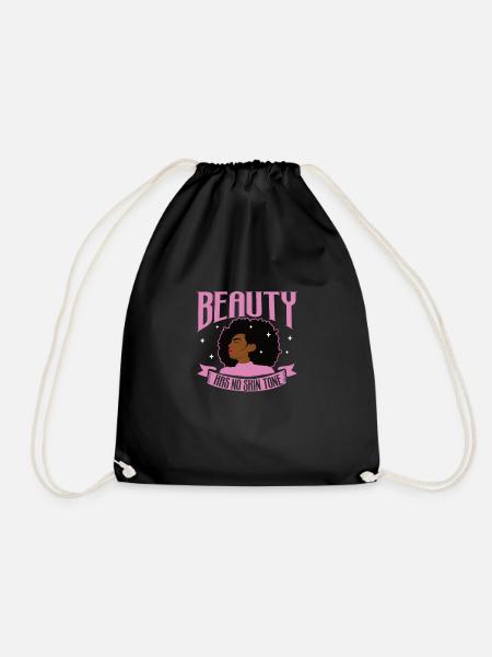 Afro Black Girl Pride Afro Girl Afrozentrisch - Turnbeutel - Schwarz