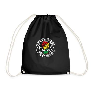 Afro Black Girl Pride Afro Girl Afrocentric - Drawstring Bag - black - Front