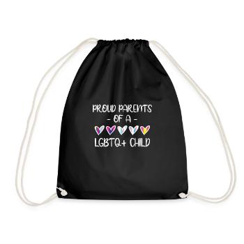 Cadeau de chemise LGBTQ+ Mois LGBT - Sac de sport léger - noir - Devant