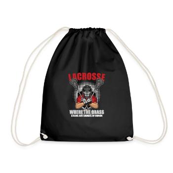 Lacrosse-spieler Lacrosse-trainer Lax Player - Turnbeutel - Schwarz - Vorne