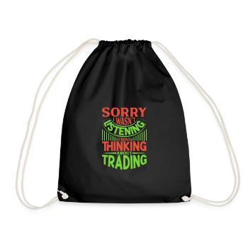 Traders boursiers, traders Forex, trading investisseur - Sac de sport léger - noir - Devant