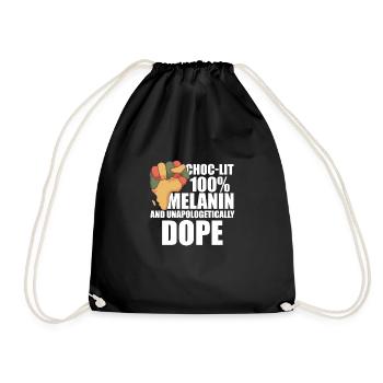 Afro Black Girl Pride Afro Girl Afrocentric - Drawstring Bag - black - Front