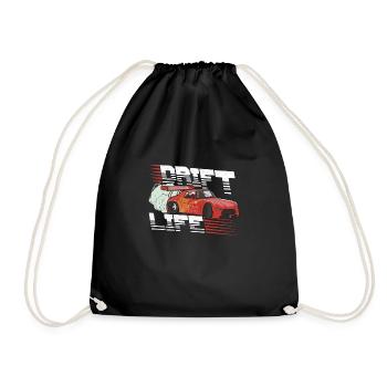 Car Drifting Racing Racing Car Motorsport - Drawstring Bag - black - Front