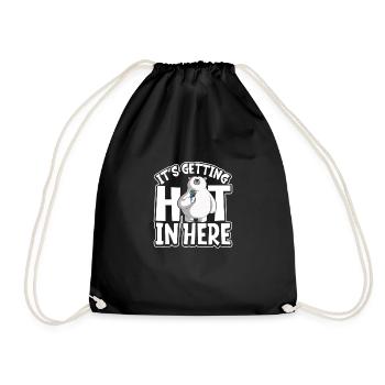 Polar Bear Global Warming Artic Seal hunting Ursus - Drawstring Bag - black - Front