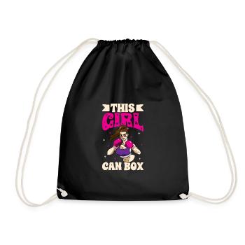 Women's Boxing Women's Boxing Boxer Women - Drawstring Bag - black - Front