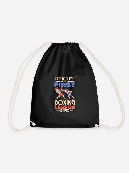 Boxe féminine Boxe féminine Boxeuse féminine - Sac de sport léger - noir