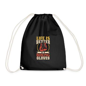 Women's Boxing Women's Boxing Boxer Women - Drawstring Bag - black - Front
