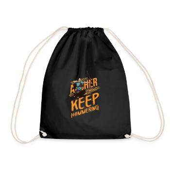 Archery Bow and arrow Target shooting - Drawstring Bag - black - Front