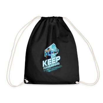 Archery Bow and arrow Target shooting - Drawstring Bag - black - Front