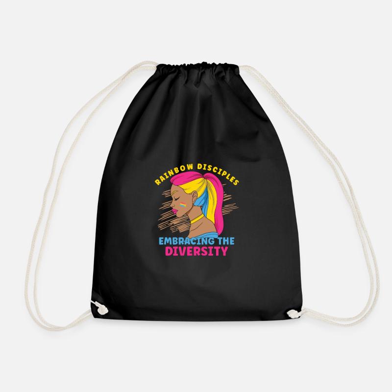 Pansexual Gay Pansexuality Asexual Asexuality - Turnbeutel - Schwarz
