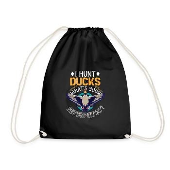 Duck Hunt Duck Hunter Bird Hunting Duck Hunting - Turnbeutel - Schwarz - Vorne