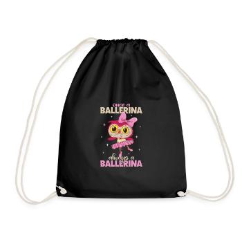 Ballet Ballerine Danse Danseuse Danse Ballet Cadeau - Sac de sport léger - noir - Devant