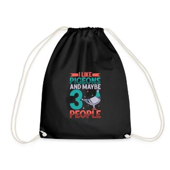 Pigeon Pigeon Racing Colombophile Pigeonnier Gardien de pigeons - Sac de sport léger - noir - Devant