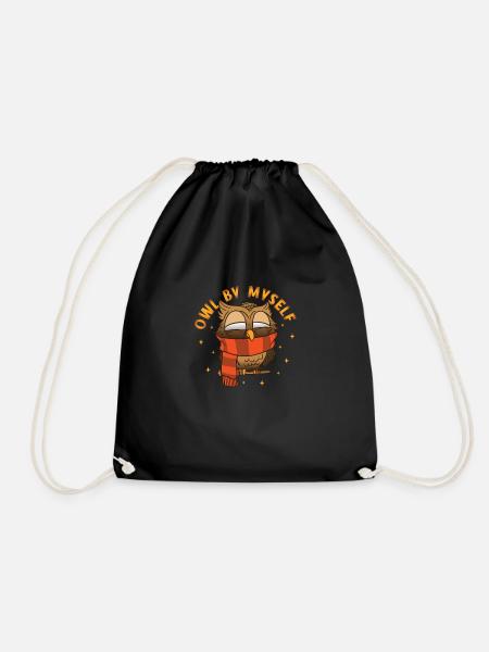 Owl Cute Owl Owl Lover just a Boy who loves owls - Turnbeutel - Schwarz