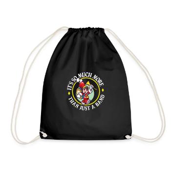 Marching Band Clarinetist School Rehearsal Music - Drawstring Bag - black - Front
