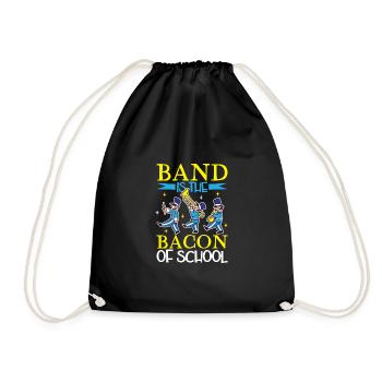 Marching Band Clarinetist School Rehearsal Music - Drawstring Bag - black - Front