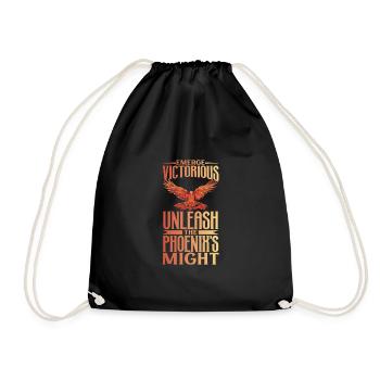 Phoenix Bird Mythical Creatures - Drawstring Bag - black - Front
