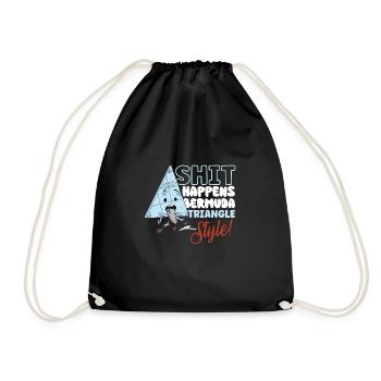 Mysterious enforced disappearances in the Bermuda Triangle - Drawstring Bag - black - Front