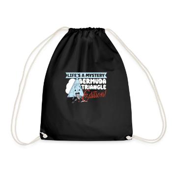 Mysterious enforced disappearances in the Bermuda Triangle - Drawstring Bag - black - Front