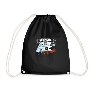 Mysterious enforced disappearances in the Bermuda Triangle - Drawstring Bag - black - Front