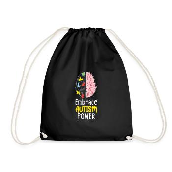 Autism Awareness Autism Disease - Drawstring Bag - black - Front