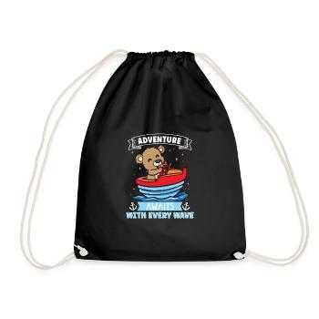 Bateau papa Capitaine Pontoon Sailor Croisière - Sac de sport léger - noir - Devant