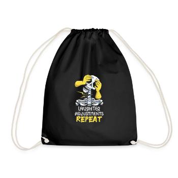 Chriopractor, Chiropractic - Drawstring Bag - black - Front