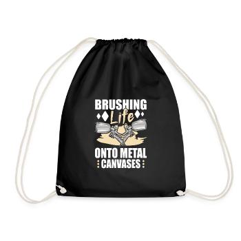 Car Painter Car Body Painter - Drawstring Bag - black - Front